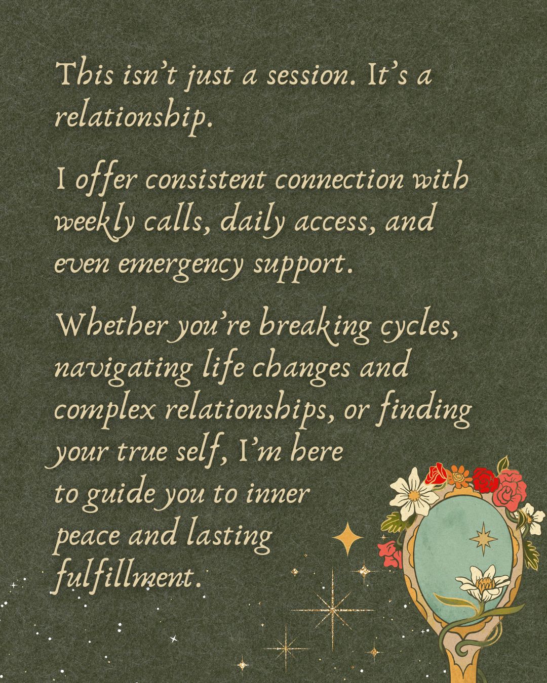 Private spiritual guidance and tarot reading sessions available in person and virtually in Charleston South Carolina