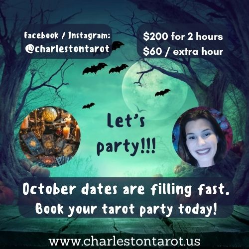 Charleston Halloween Party and Event Entertainment - Carolina Moon Tarot - Lowcountry Tarot Reader near Charleston, South Carolina