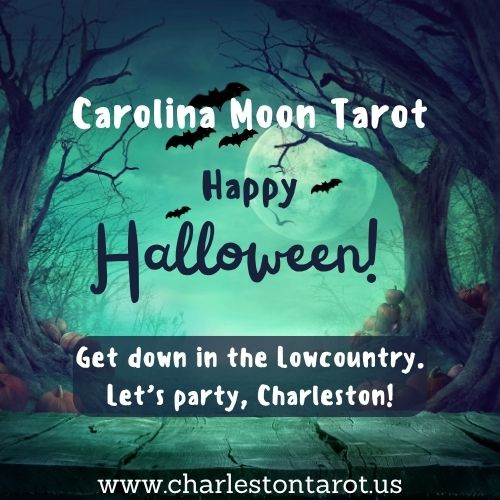 Charleston Halloween Event Entertainment with Carolina Moon Tarot, Party Tarot Reader in the South Carolina Lowcountry