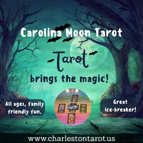Charleston Halloween Party Entertainment with Carolina Moon Tarot, South Carolina Lowcountry Event Tarot Reader