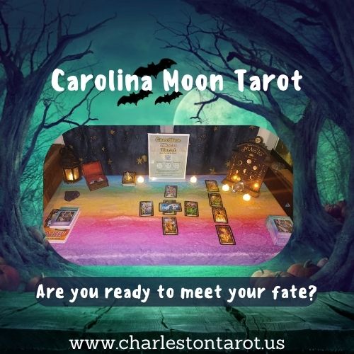 Charleston Halloween Party and Event Entertainment with Carolina Moon Tarot, Lowcountry SC Tarot Reader