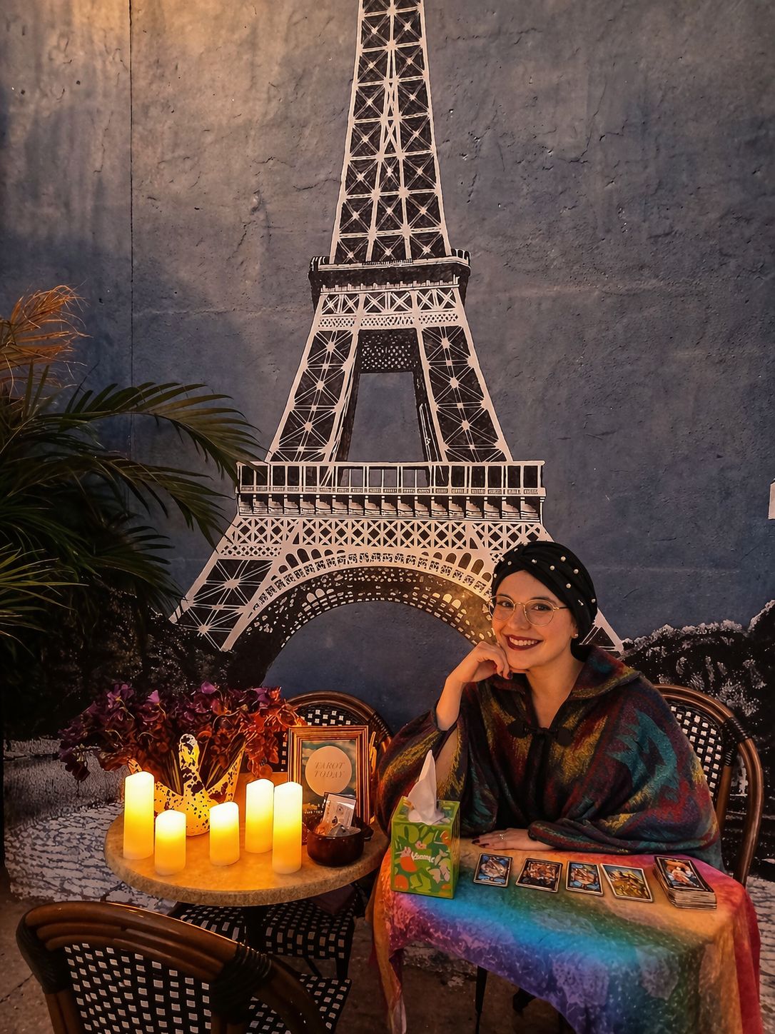 Book a pop-up tarot reader at your Charleston venue, serving bookstores, coffee shops, teahouses, cafes, boutiques, hotels, wine bars, and other Lowcountry business venues