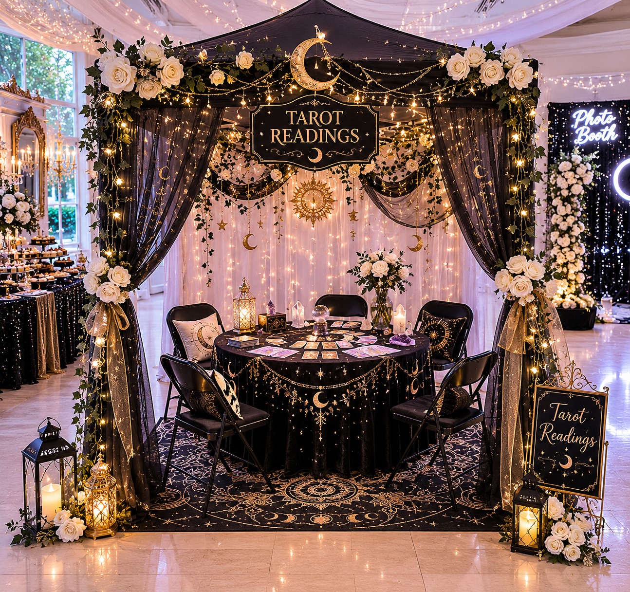 Custom Designed Tarot Booth Rentals for Charleston, South Carolina Parties & Private Events