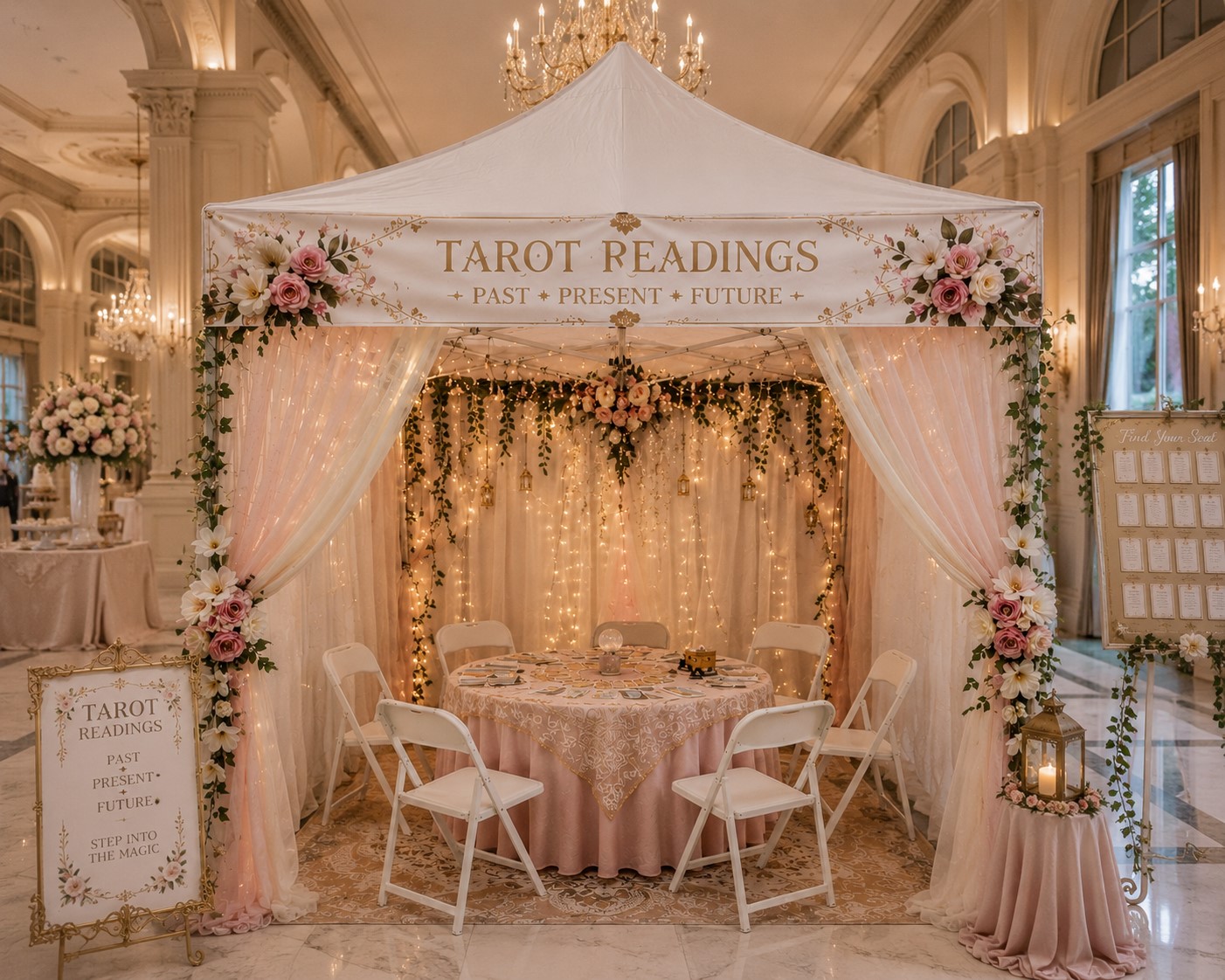 Popup Tarot Booth Party and Event Entertainment in the South Carolina Lowcountry