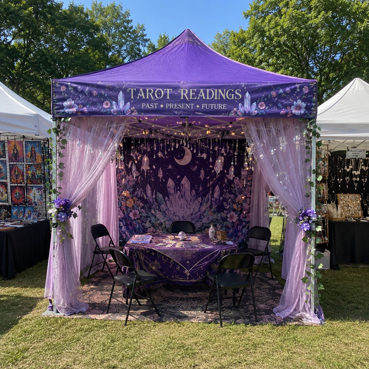 Outdoor Mobile Tarot Lounge for your Charleston party or Lowcountry event