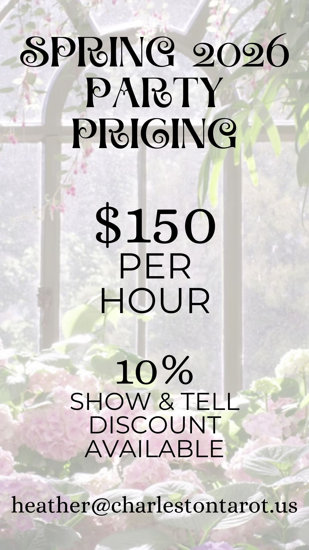 Daniel Island tarot party entertainment for birthdays and private gatherings